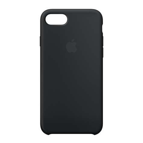 Housse en silicone Apple iPhone X noire