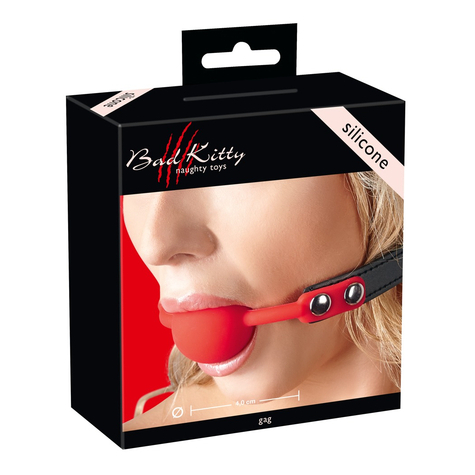 Gag silicone rouge