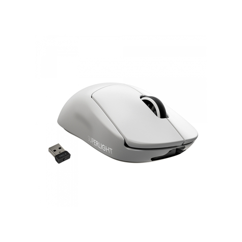 Logitech pro x superlight wireless gaming mouse optique blanc 910-005942