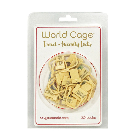World cage - serrures pour kits de chasteté facilitant les voyages (20 pièces)