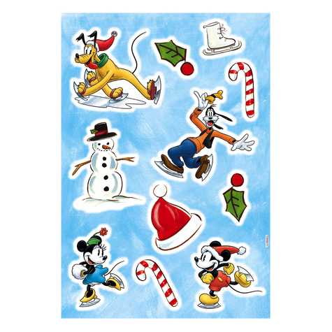Autocollant mural - mickey ice slide - taille 50 x 70 cm