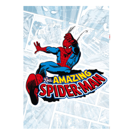 Autocollant mural - spider-man comic classic - taille 50 x 70 cm