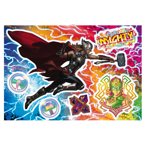 Autocollant mural - thor4 - mighty jane - taille 100 x 70 cm