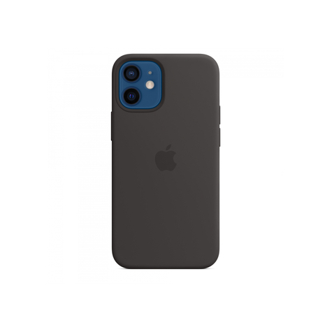 Apple iphone 12 mini étui en silicone avec magsafe noir
