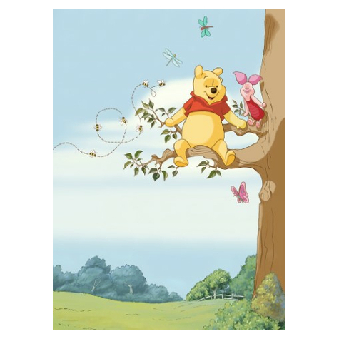 papier peint photo - Winnie l'ourson Tree - taille 184 x 254 cm