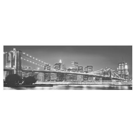 Papier peint photo - brooklyn bridge - dimensions 368 x 127 cm
