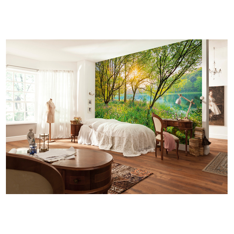 Photomurals  Photo Wallpaper - Spring Lake - Size 368 X 254 Cm