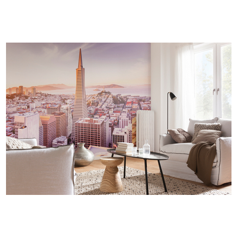 Photomurals  Photo Wallpaper - San Francisco Morning - Size 368 X 254 Cm