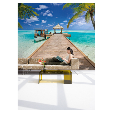 Papier peint photo - beach resort - dimensions 368 x 254 cm