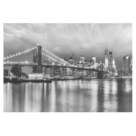 Photomurals  Photo Wallpaper - Brooklyn B/W - Size 368 X 254 Cm