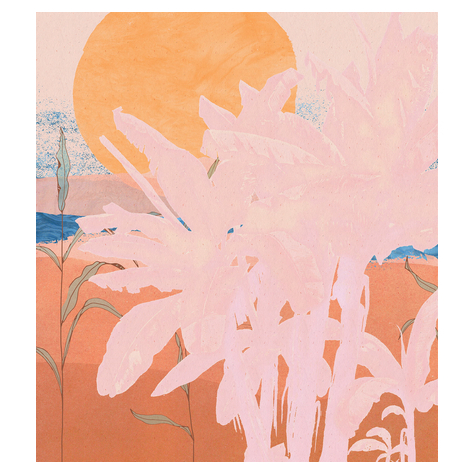 Papier peint photo - platanos pink - dimensions 250 x 280 cm