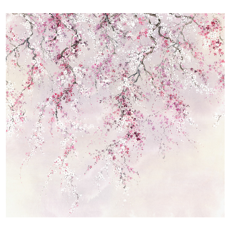 Papier peint photo - fleurs de cerisier - dimensions 300 x 280 cm