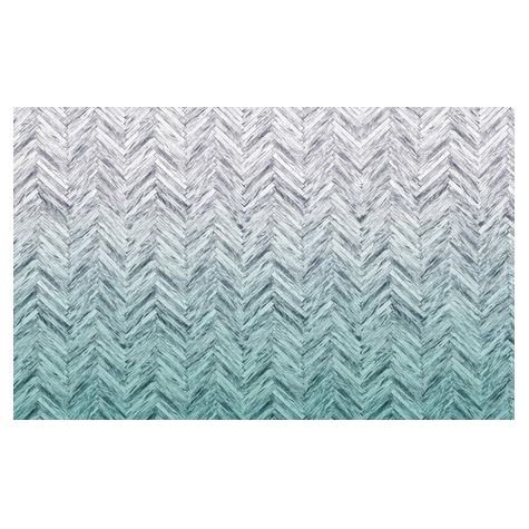 Papier peint photo - herringbone mint - taille 400 x 250 cm