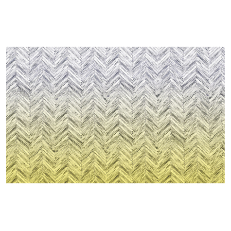 Papier peint photo - herringbone yellow - taille 400 x 250 cm