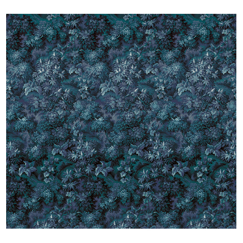 Papier peint photo - botanique bleu - dimensions 300 x 280 cm
