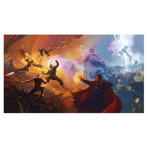 Papier peint photo - avengers epic battles two worlds - taille 500 x 280 cm