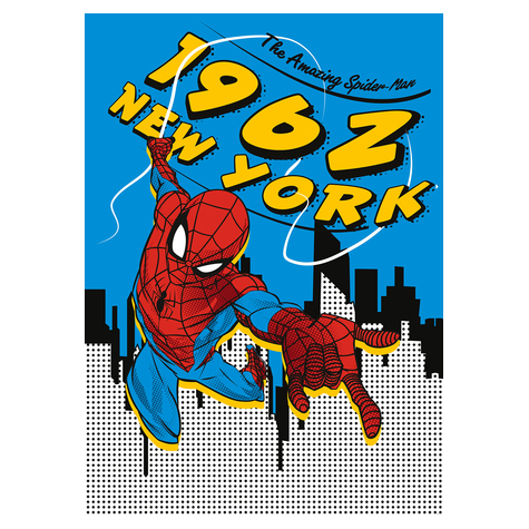 Non-Woven Wallpaper - Spider-Man 1962 - Size 200 X 280 Cm