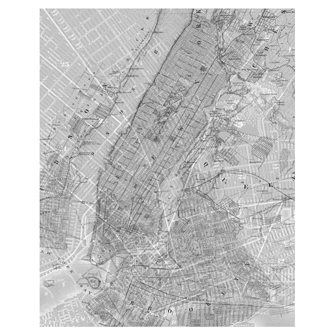 Papier peint photo - nyc map - dimensions 200 x 250 cm