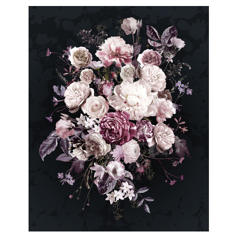 Papier peint photo - bouquet noir - dimensions 200 x 250 cm