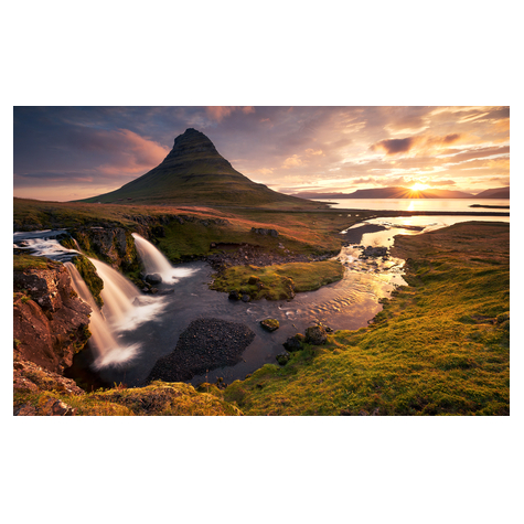 Papier peint photo - bonjour en islandais - dimensions 400 x 250 cm