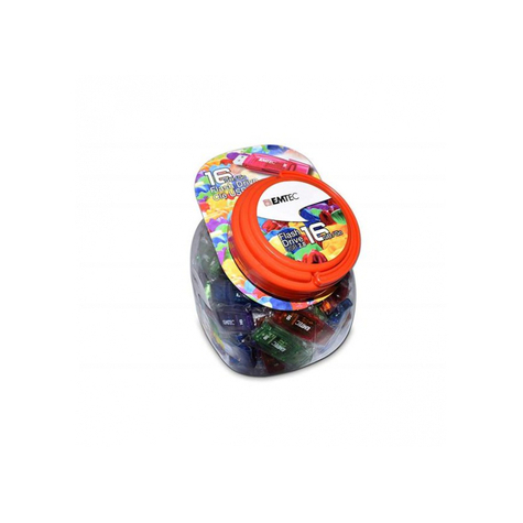 Clé usb flashdrive 16 go emtec c410 candy jar (80 pièces)
