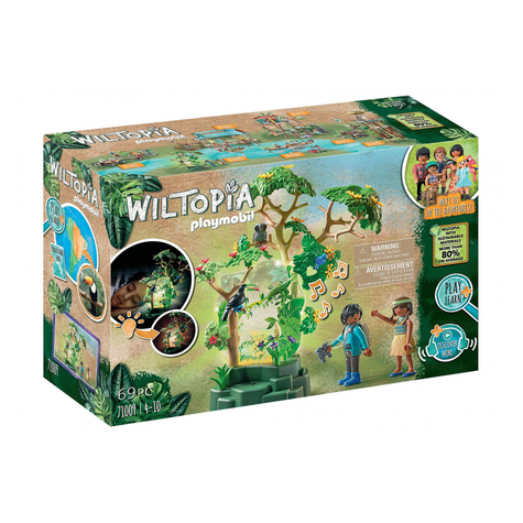 Playmobil wiltopia - veilleuse de la forêt tropicale (71009)