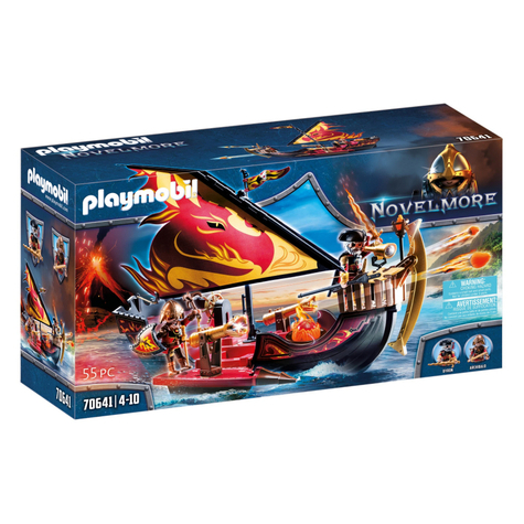Playmobil novelmore - le bateau-feu des burnham raiders (70641)