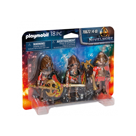 Playmobil novelmore - set de 3 burnham raiders (70672)