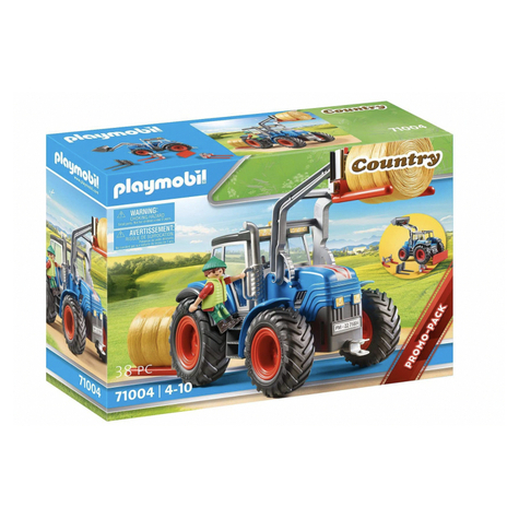 Playmobil country - tracteur gror avec accessoires et attelage (71004)