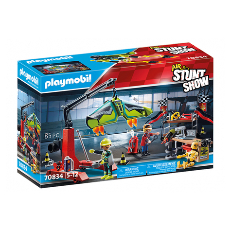 Playmobil air stuntshow - station de service (70834)