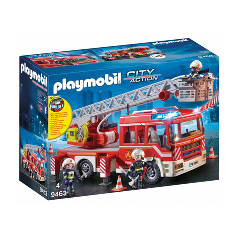 Playmobil city action - camion à échelle de pompier (9463)