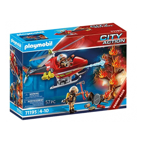 Playmobil city action - hélicoptère des pompiers (71195)