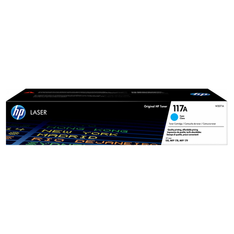 Hp 117a cartouche toner laser 700 pages cyan w2071a