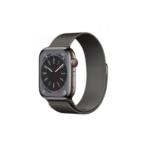 Apple watch series 8 gps + cellular 45mm graphite acier inoxydable mnkx3fd/a