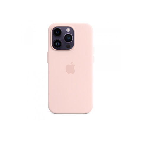 Apple iphone 14 pro étui en silicone avec magsafe rose pâle mpth3zm/a