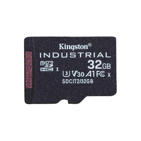 Kingston industrial microsdhc 32gb c10 a1 pslc sdcit2/32gbsp