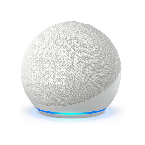 Amazon Echo Dot (5. Gen.) Mit Uhr - Weiss - B09b95dtr4