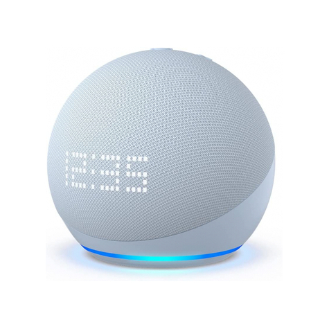 Amazon Echo Dot (5. Gen.) Mit Uhr - Graublau - B09b8rvkgw