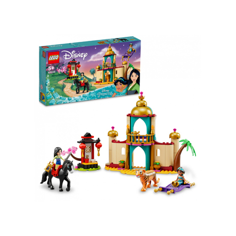 Lego disney - les aventures de la princesse jasmine et de mulan (43208)
