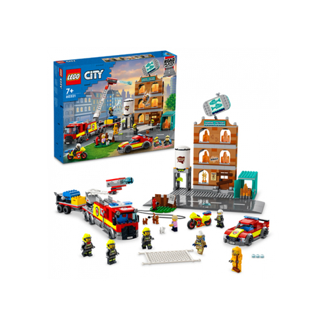 Lego city - intervention des pompiers avec l'équipe de sauvetage (60321)