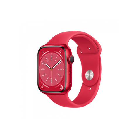 Apple watch series 8 gps 45mm product red aluminium case sport mnp43fd/a