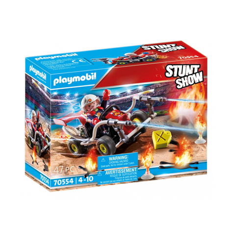 Playmobil stuntshow - kart des pompiers (70554)