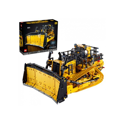 Lego technic - bulldozer cat d11 contrôlé par application (42131)