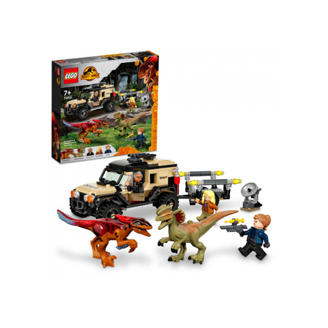 Lego jurassic world - transport pyroraptor & dilophosaurus (76951)