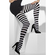 Bas : opaque tights noir & blanc striped