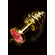 Anal Plug : Jewelery Ribbed Gold Ruby Dolce Piccante 8713221485489