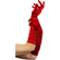 Accessoires lingerie : temptress gloves rouge long 46cm/18 inches