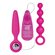 Boules anales vibrants : booty call booty vibro kit rose