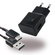 Samsung - Ep-Ta20ebe Usb Charger + Usb Type C Charging Cable - Black