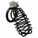 Dispositif de chasteté masculin en métal noir avec cadenas